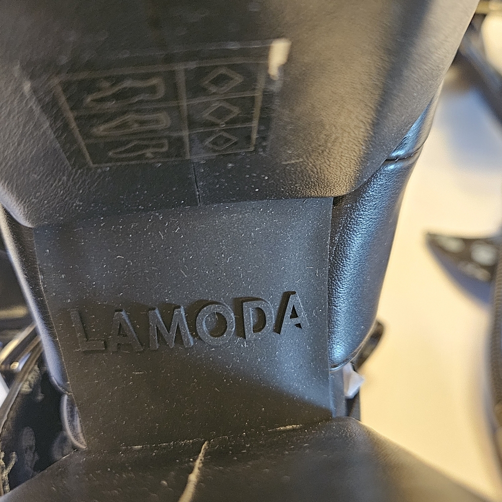 Lamoda by Dolls Kill Black Barbarian Platform Knee-High Boots - Picture 6 of 8